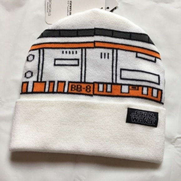 Star Wars Other - Star Wars Men's BB-8 White Winter Hat Beanie New